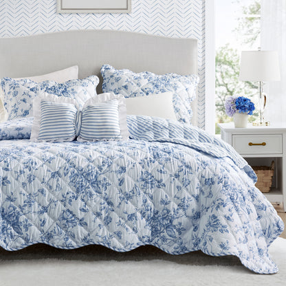 Adele Quilt Set - Blue