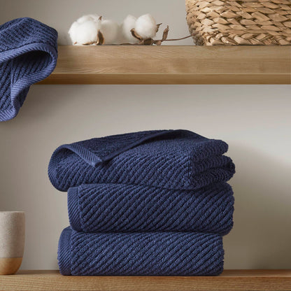 Diagonal Ribbed - Navy