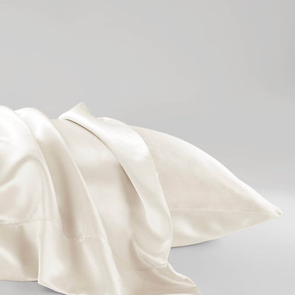 Satin Luxury 2 PC Pillowcases - Ivory