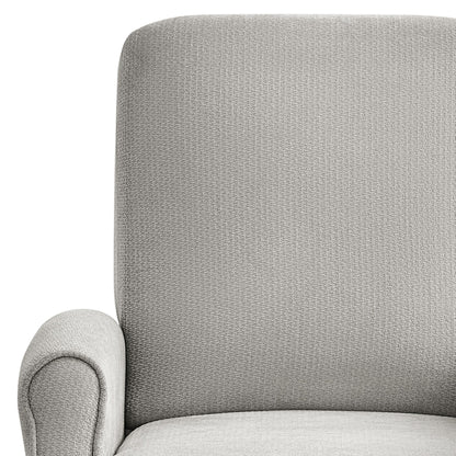 Marena Upholstered Manual Push Back Recliner - Grey
