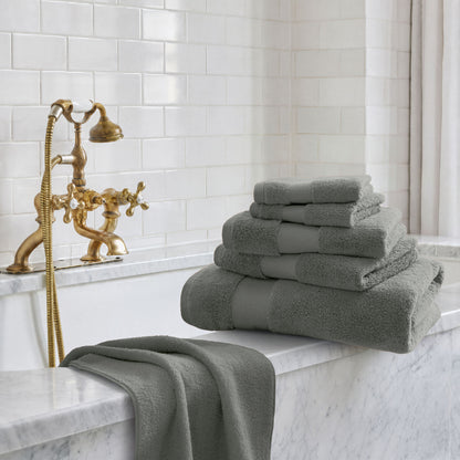 Turkish Cotton 6 Piece Bath Towel Set - Charcoal