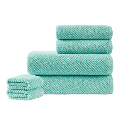 Diagonal Ribbed - Turquoise