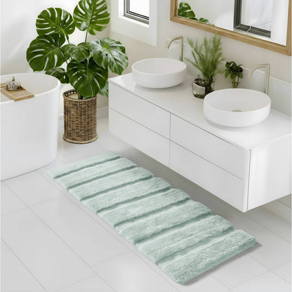 Tufted Pearl Channel Rug - Seafoam