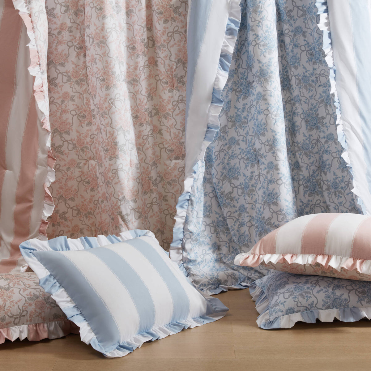 Lara Comforter Set - Pink