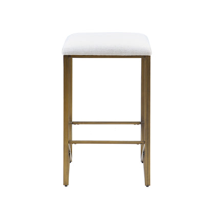 Marino Backless Upholstered Counter Stool 26"H - Ivory
