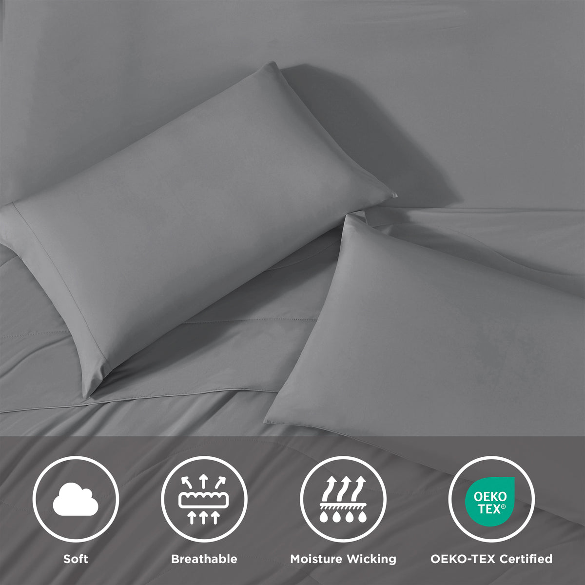 Sublime Serenity Luxury Sheet Set - Gray