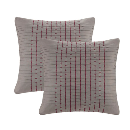 Cherry Blossom Euro Sham - Grey