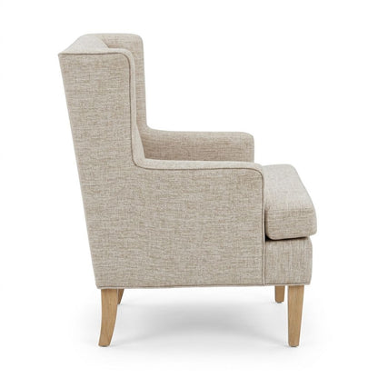 Decker Wingback Armchair - Beige