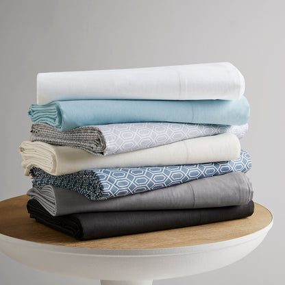 Cotton 144TC 100% Cotton Solid Sheet Set - White