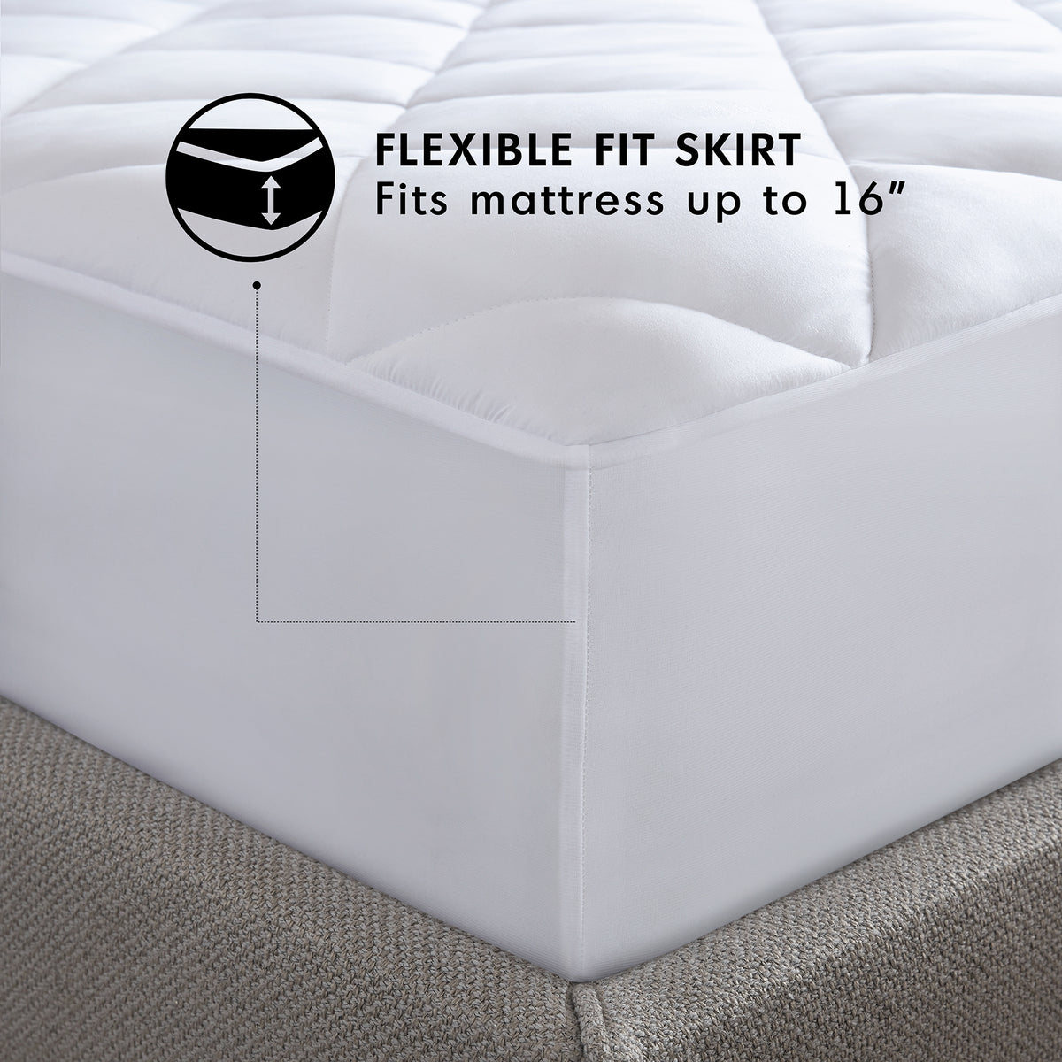 Luxury Mattress Pad - White
