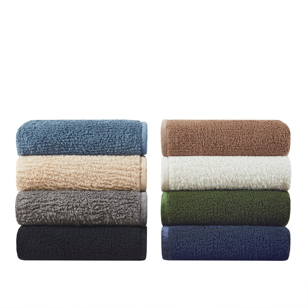 Burlington Berber Blanket - Navy