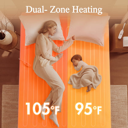 Nonwoven Heated Mattress Pad - White