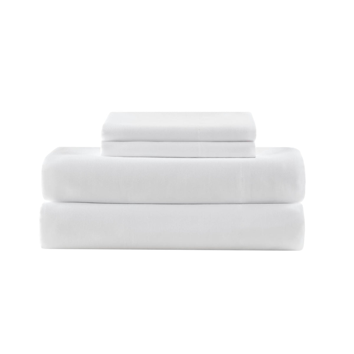 Percale Weave Premium Cotton Rich Sheet Set - Bright White