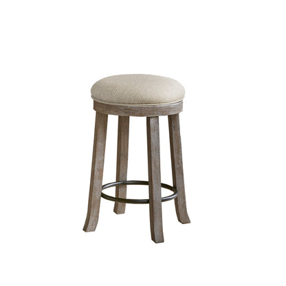 Oaktown Swivel Counter Stool - Cream/Reclaimed Grey