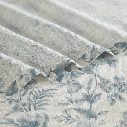 Lana Floral Window Panel - Blue