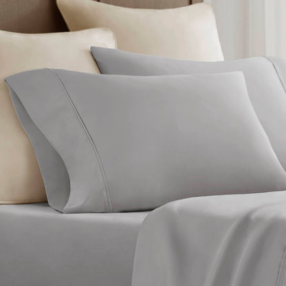 100% Egyptian Cotton Sateen Pillowcase Set - Grey