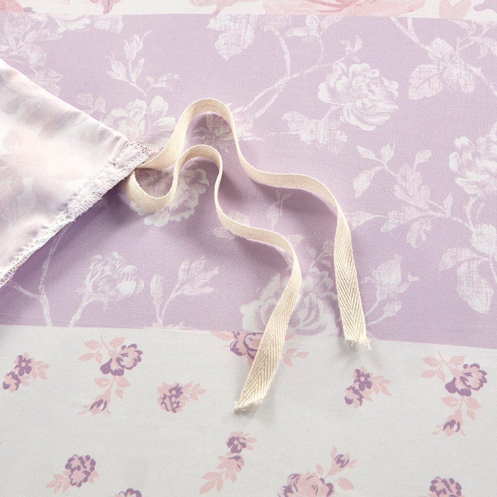 Oliena Floral Paisley Duvet Cover Set - Pink