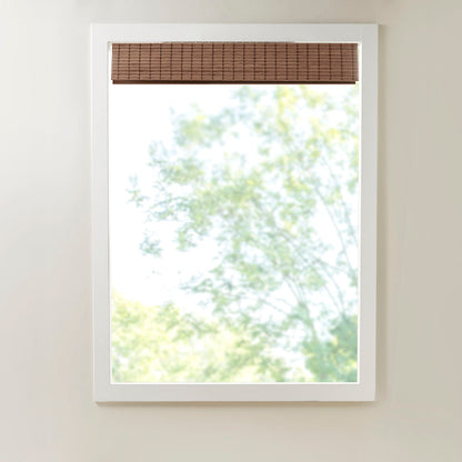 Eastfield Bamboo Light Filtering Roman Shade 64"L - Teak