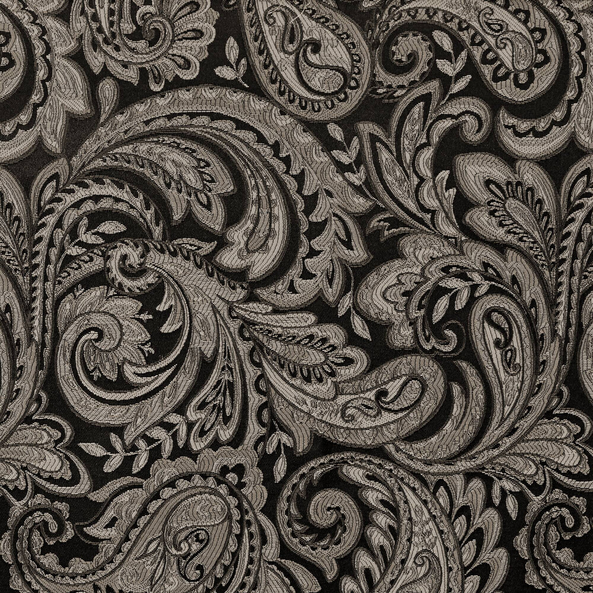 Aubrey Jacquard Curtain Panel Pair - Black