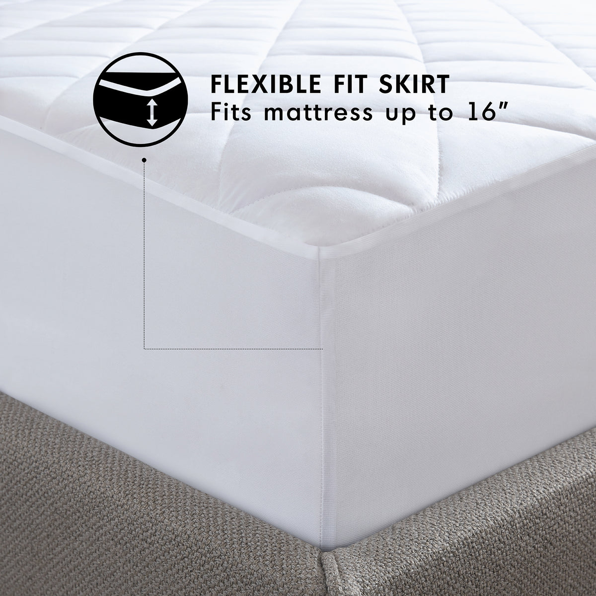Premium Mattress Pad - White