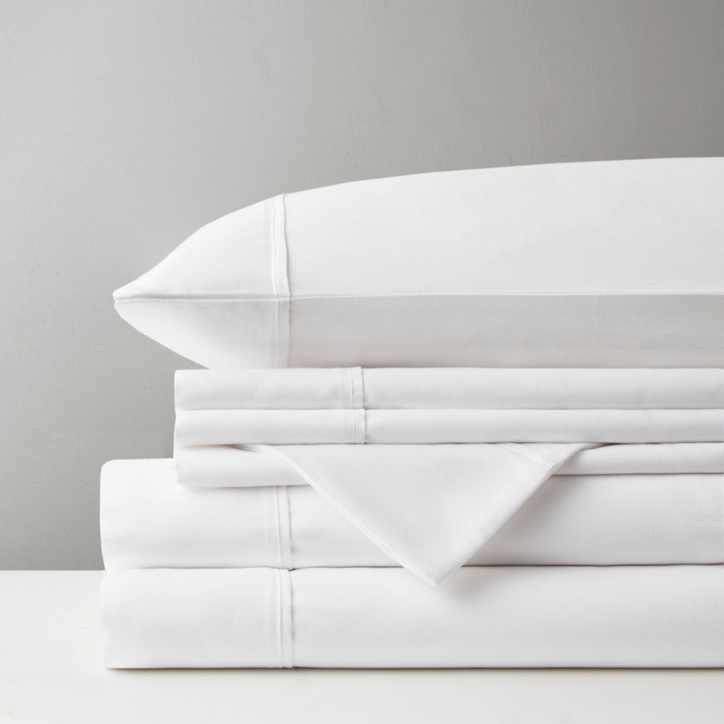 800 Thread Count Cotton Blend Sateen Sheet Set - White
