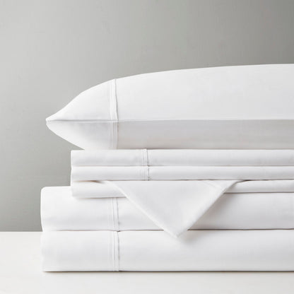 800 Thread Count Cotton Blend Sateen Sheet Set - White