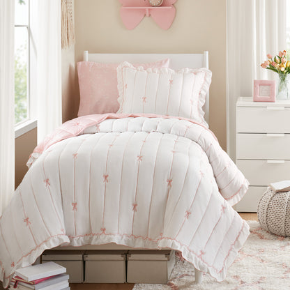 Liv Quilt Set - Pink