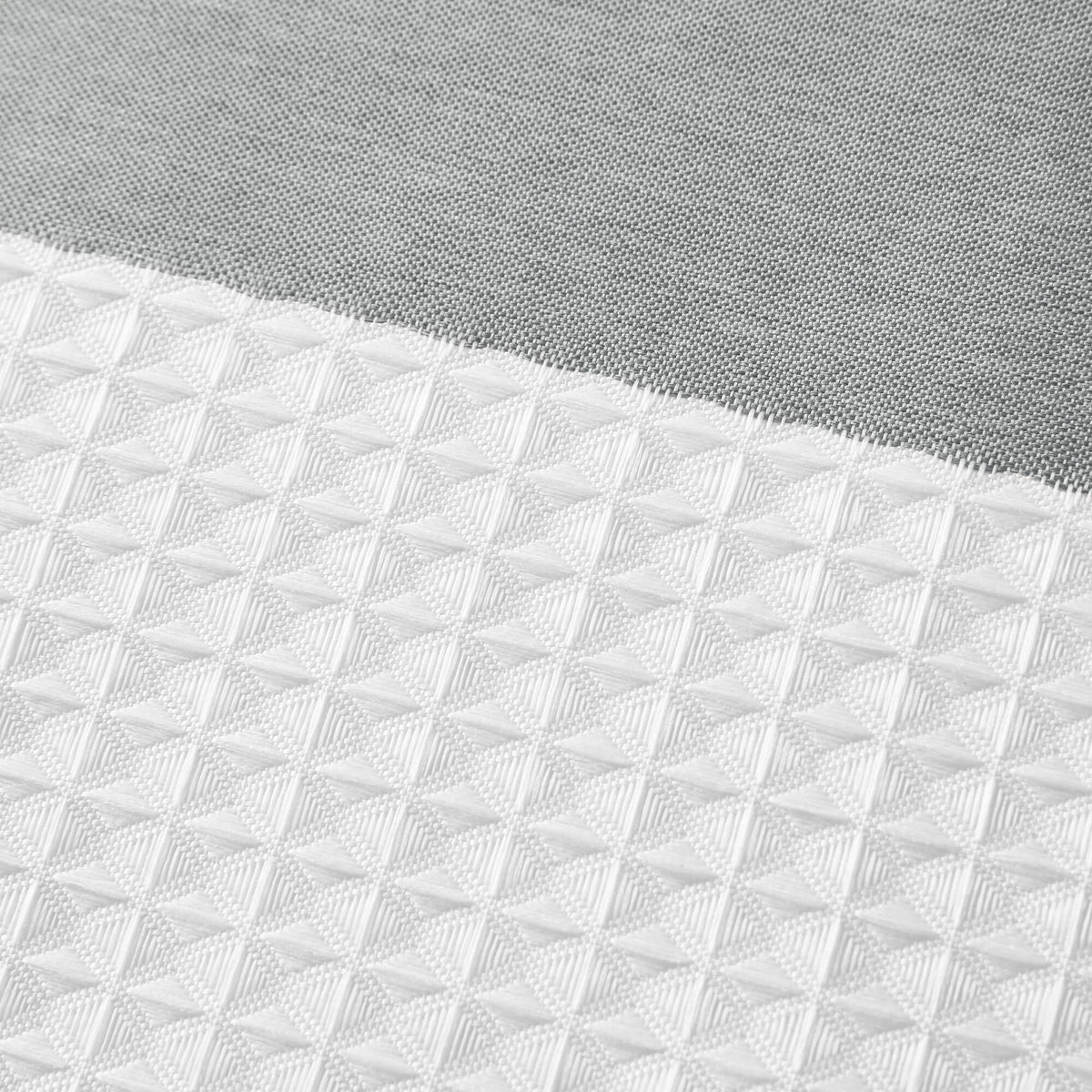 Spa Waffle Shower Curtain with 3M Treatment - Grey