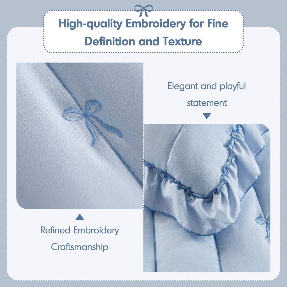 Liv Quilt Set - Blue