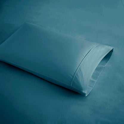 600 Thread Count Cooling Cotton Blend 4 PC Sheet Set - Teal