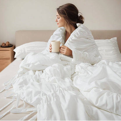 Ella Comforter Set - White