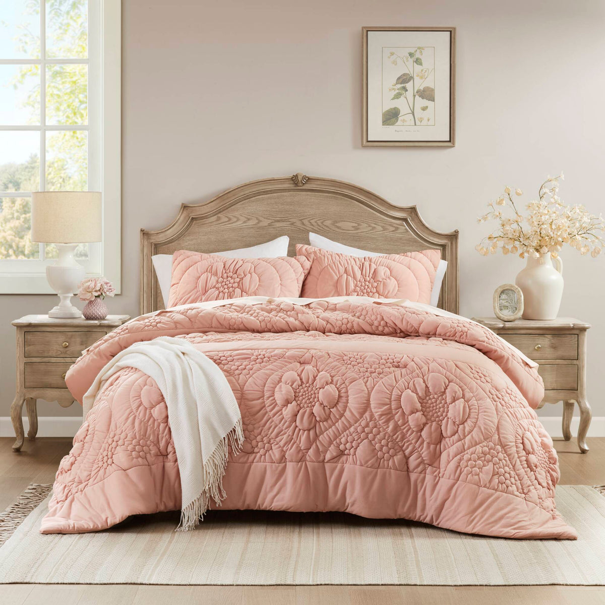 Elise Comforter Set - Pink
