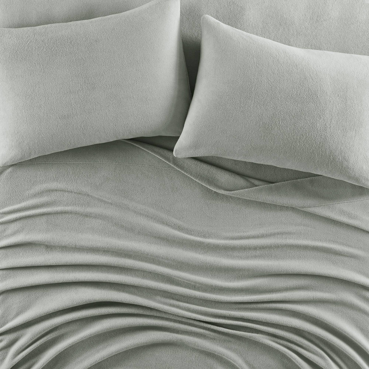 Micro Fleece Sheet Set - Grey