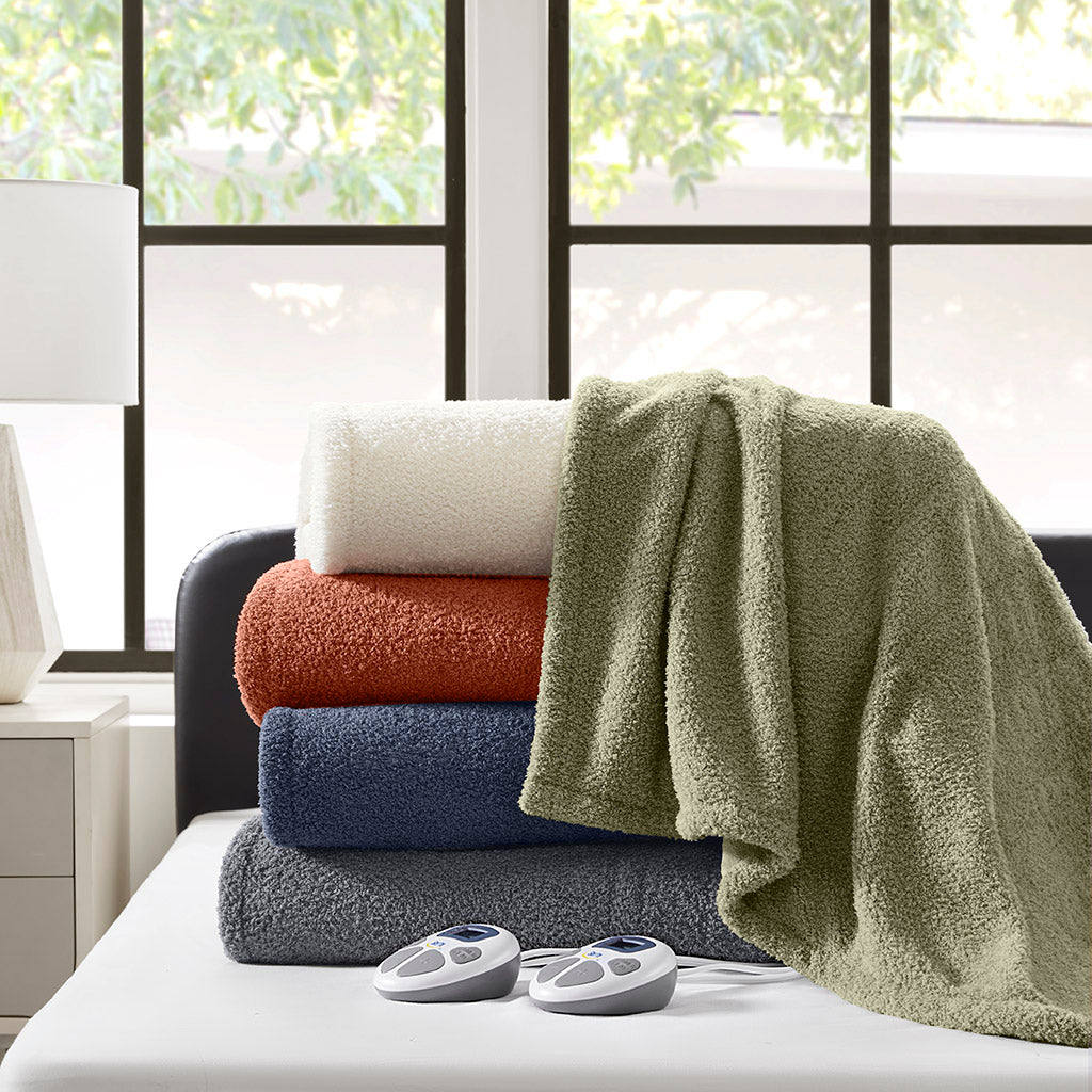 Dream Soft Heated Blanket - Navy