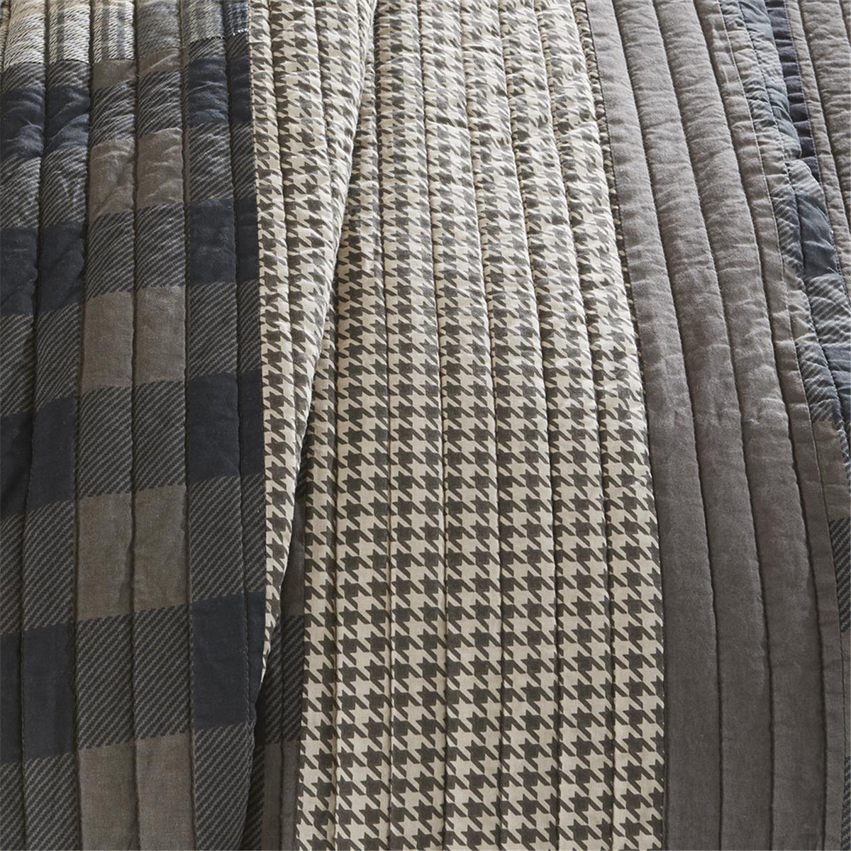 Winter Plains 100% Cotton Oversized Quilt Mini Set - Taupe