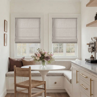 Mira Cordless Roman Shade - Grey