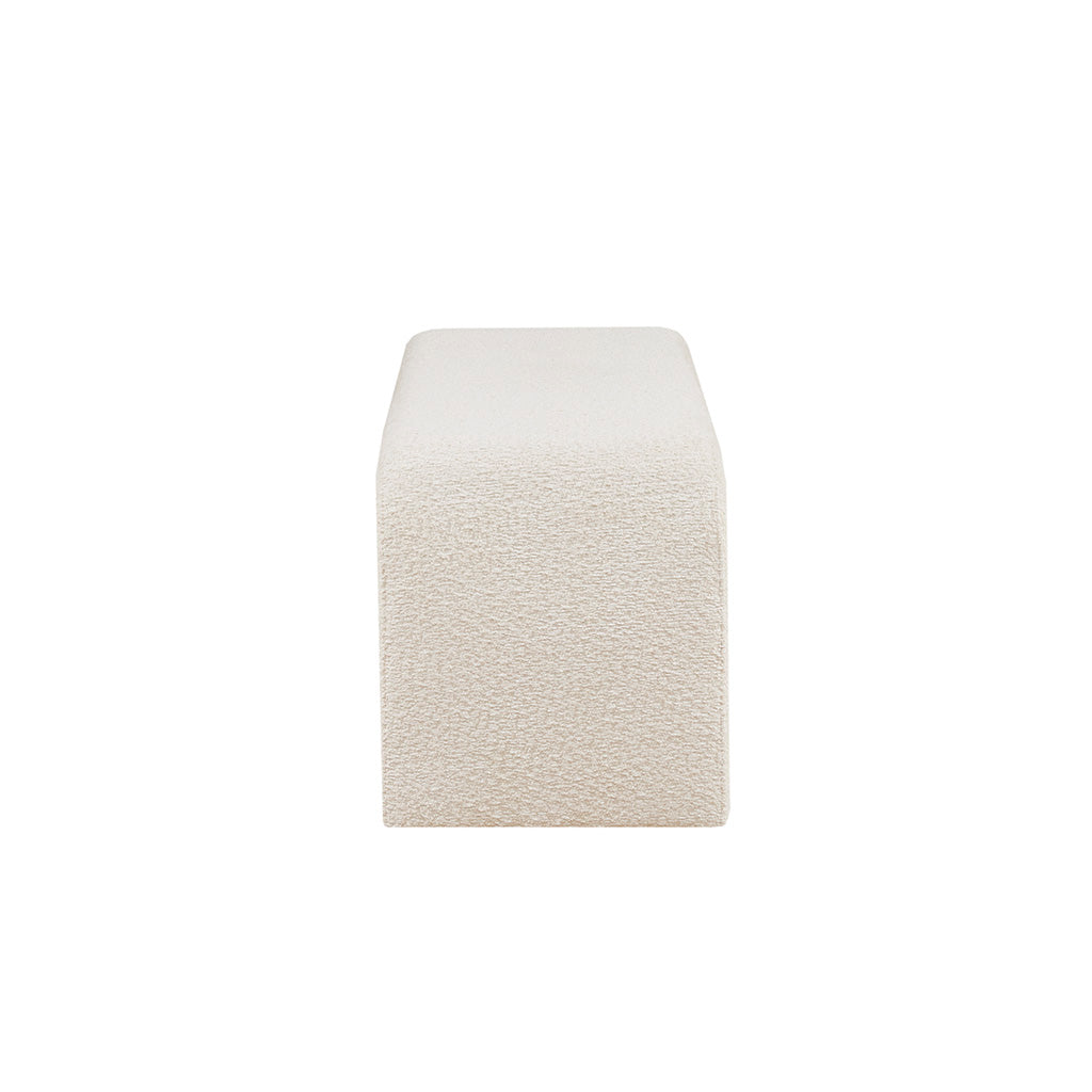Steve Boucle Waterfall Bench - Cream