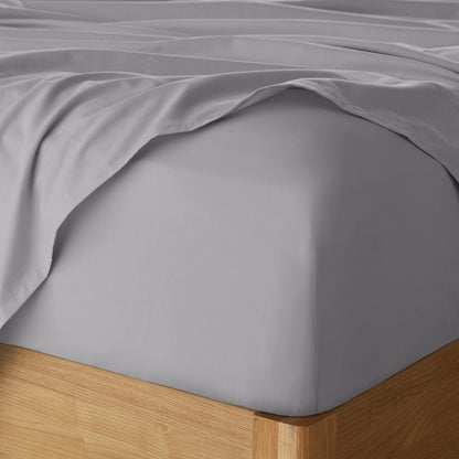 Cotton 144TC 100% Cotton Solid Sheet Set - Dark Gray