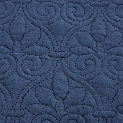 Quebec 6 Piece Reversible Daybed Cover Set - Navy