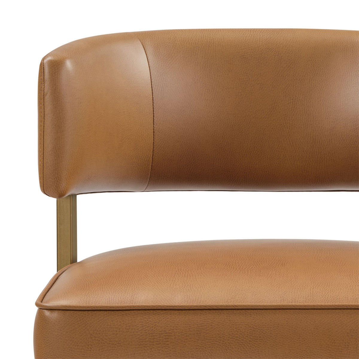 August Upholstered Counter Stool - Brown
