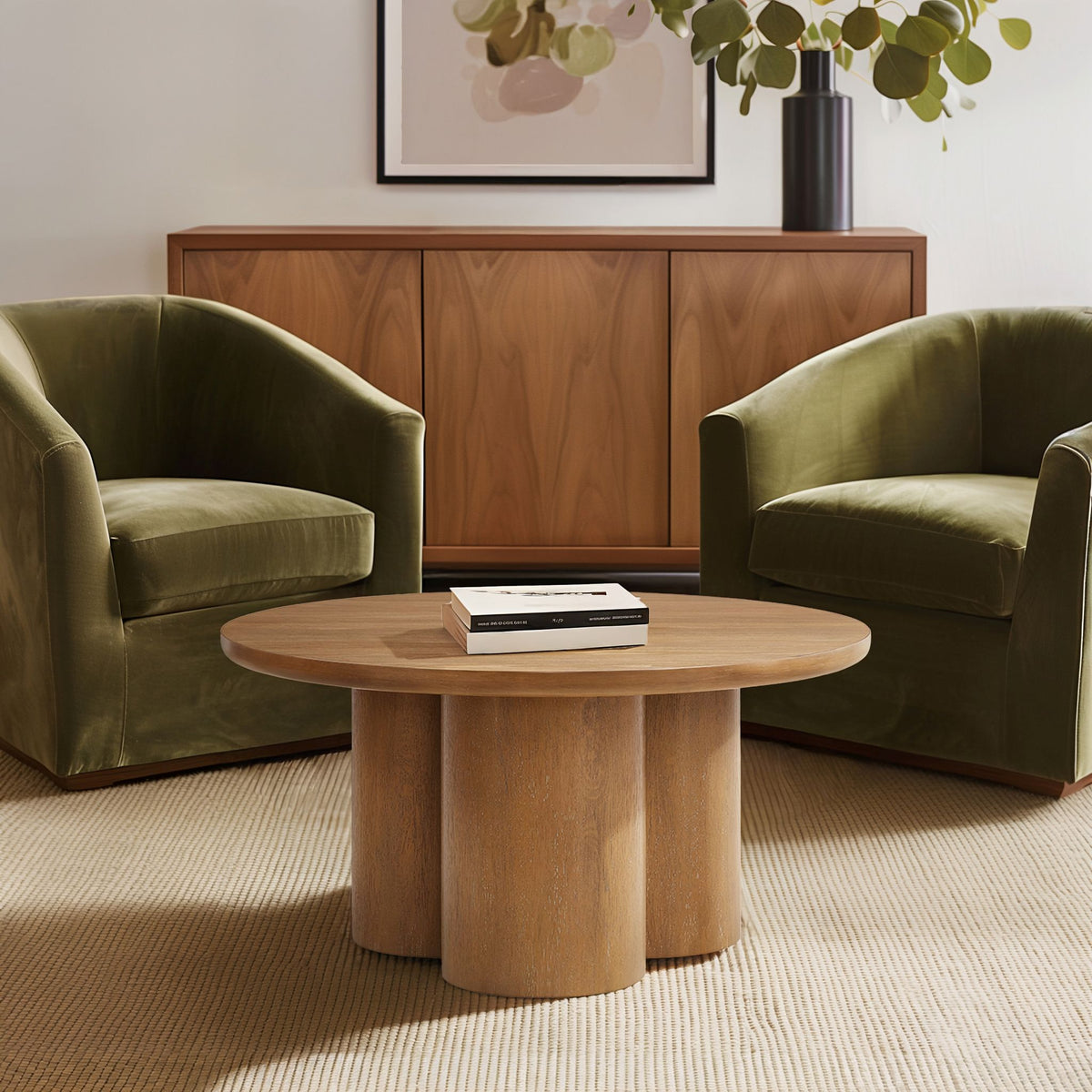 Benji Round Coffee Table - Natural