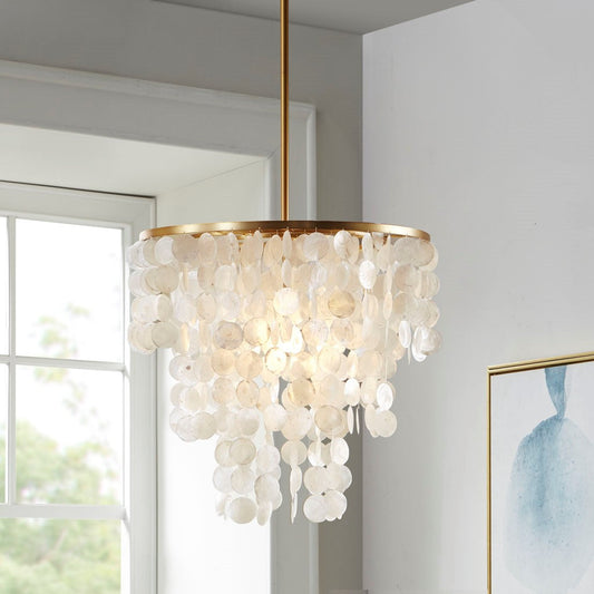 White Isla Chandelier
