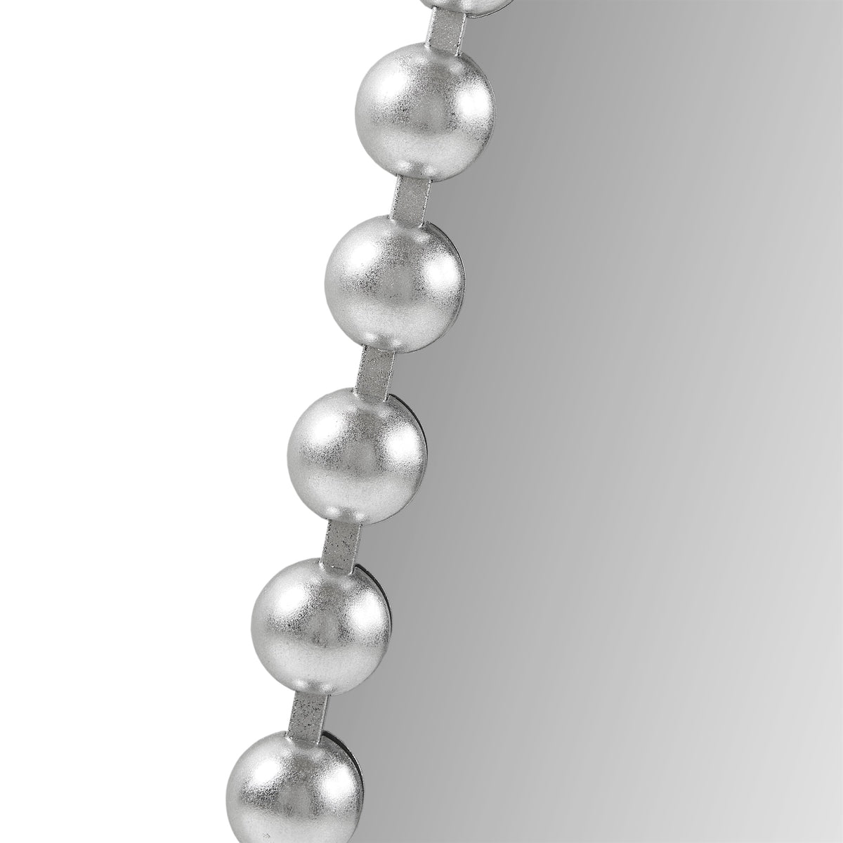 Marlowe 24X36 Arch Beaded Wall Mirror - Sliver