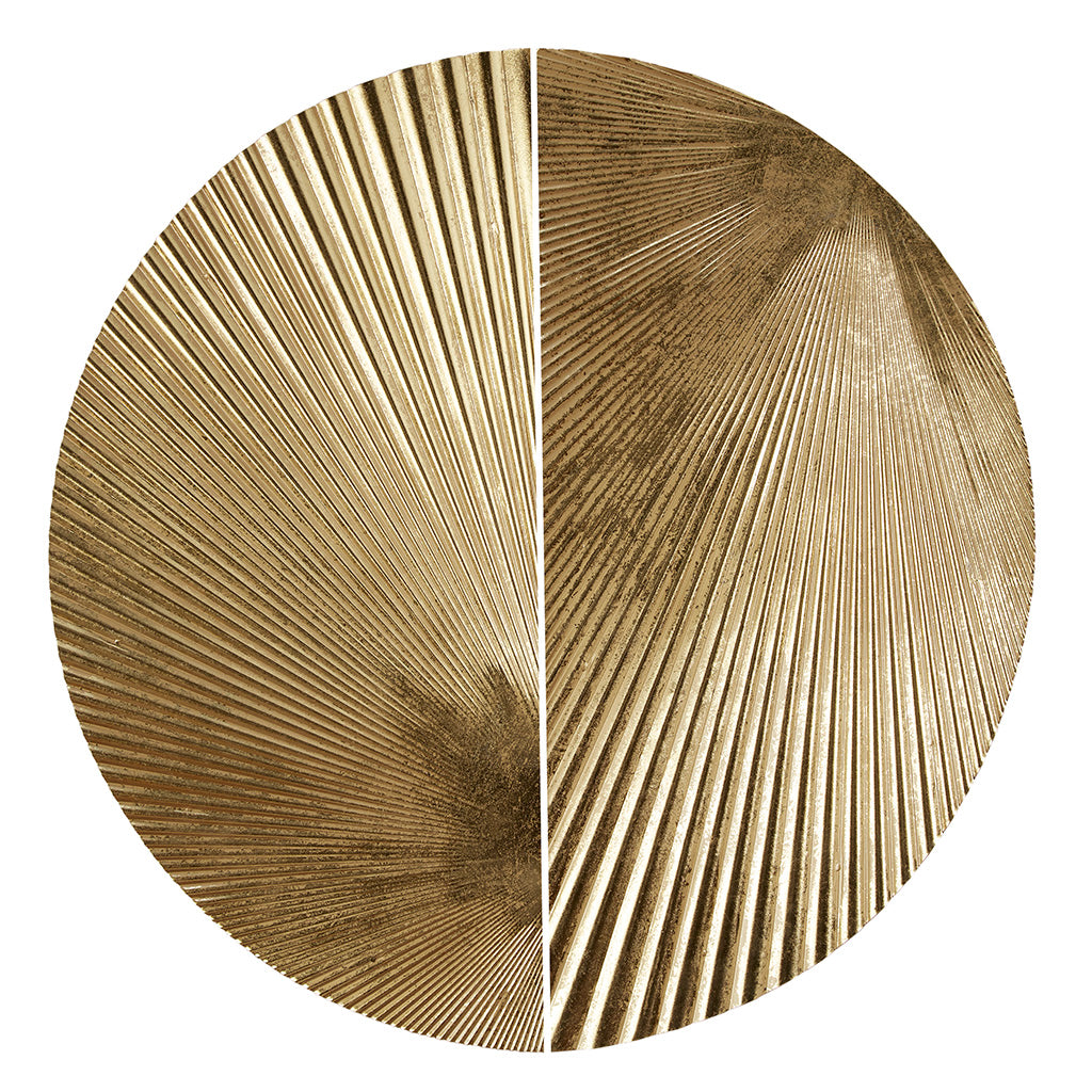 Radiant Half-moon 2-Piece Metal Wall Decor Set - Gold