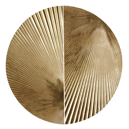 Radiant Half-moon 2-Piece Metal Wall Decor Set - Gold