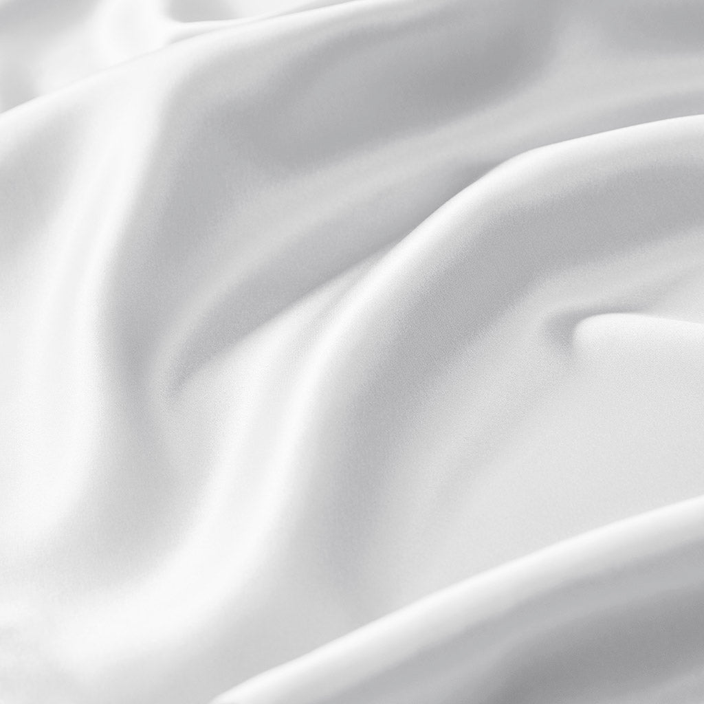 100% Mulberry Silk Pillowcase Single Piece - White