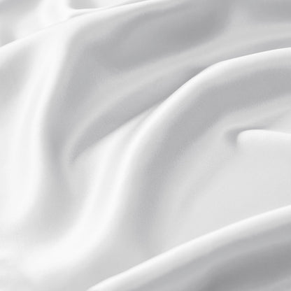 100% Mulberry Silk Pillowcase Single Piece - White