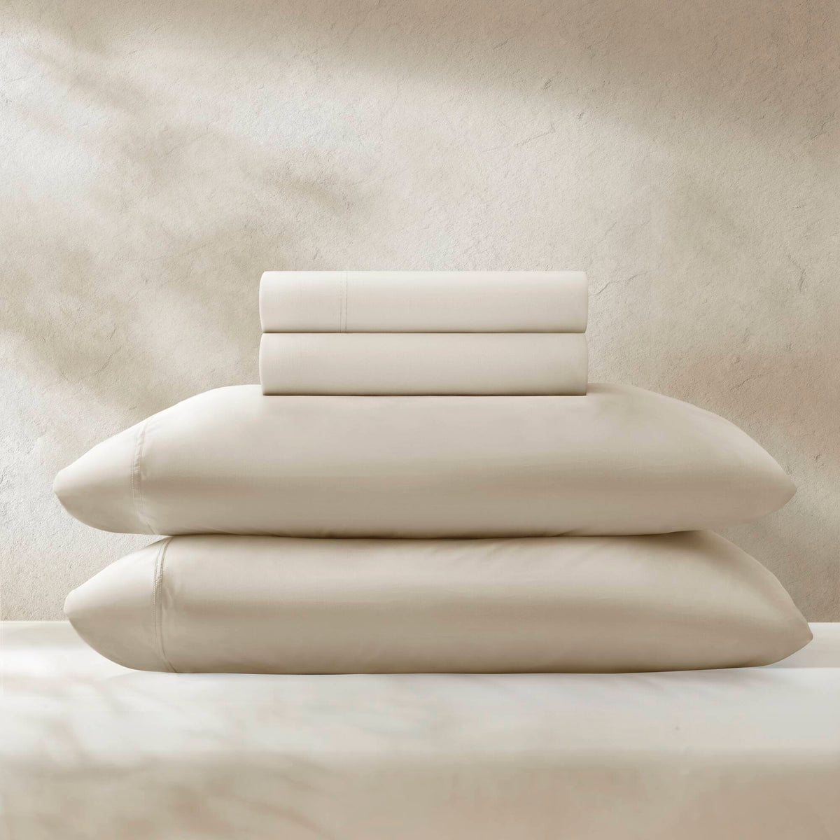 Cooling Stretch Jersey Sheet Set - Ivory