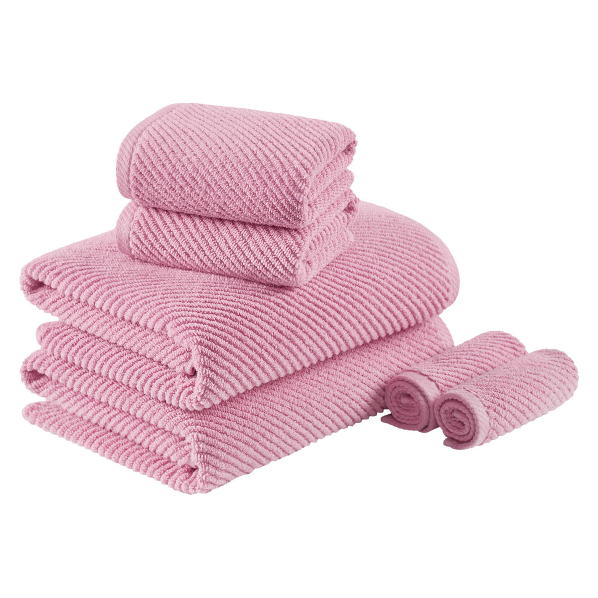 Diagonal Ribbed - Pink