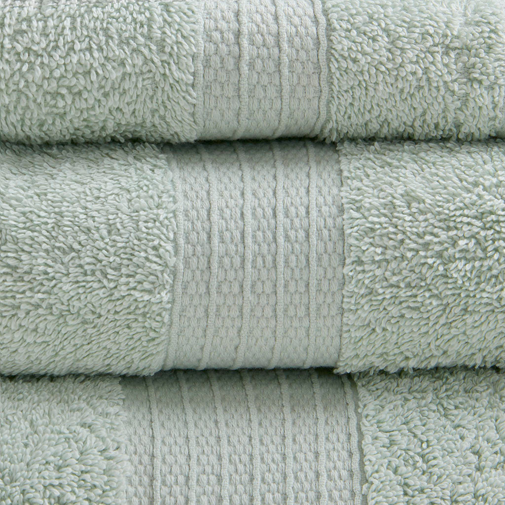 Organic 6 Piece Organic Cotton Towel Set - Seafoam